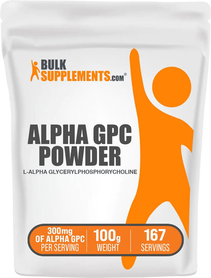 Alpha GPC Choline Powder – Cognitive & Focus Support Supplement (100g)