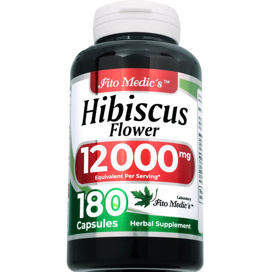 Hibiscus Capsules – High-Potency Hibiscus Flower Supplement (180 Capsules)