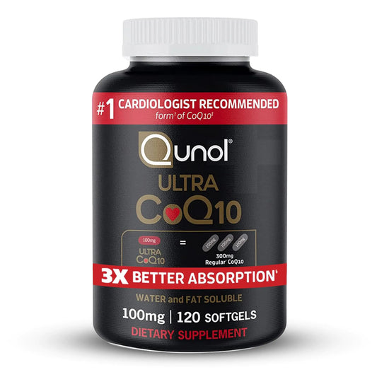 CoQ10 100 mg Softgels – Ultra Absorption Antioxidant & Energy Support (120 Count)