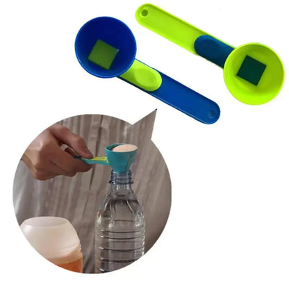 Measuring Spoon Funnel – 2-in-1 No-Spill Tool for Powders & Liquids